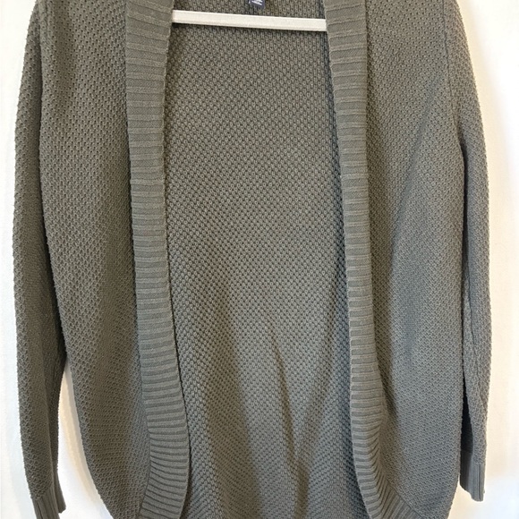 GAP Green Cardigan with Shawl Collar and Textured Knit - Picture 1 of 6